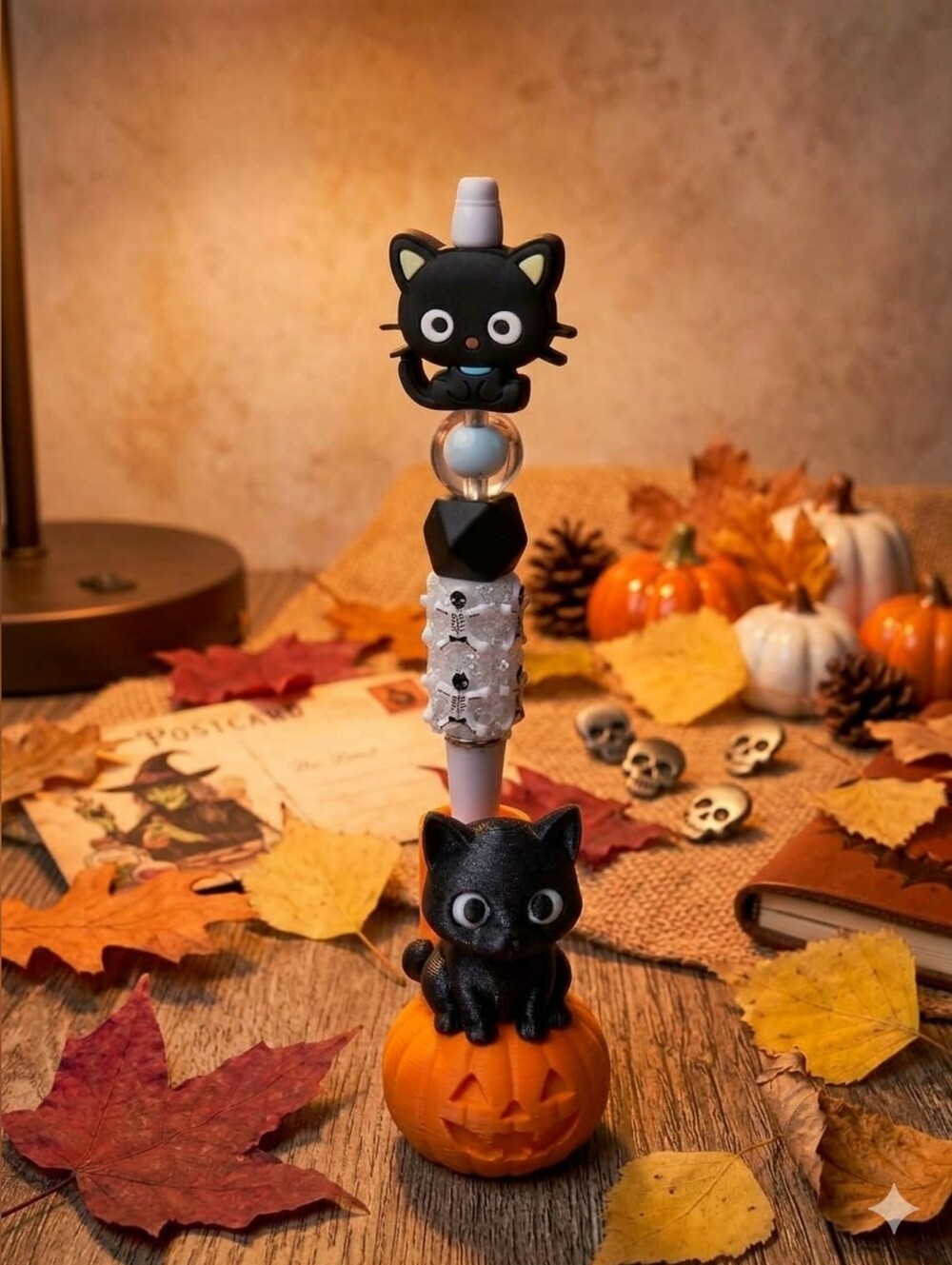 Spooky season meets Sanrio cuteness! 🎃✨ Beadable Pen And Penholder